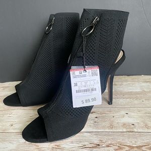 ZARA Peep Toe High Heel Booties/Sandals 7.5